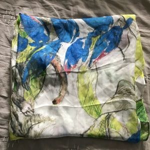 Silk Aritzia Scarf - 🌴 Tropical print